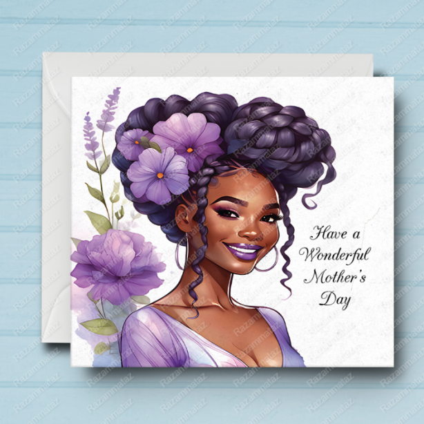 Black Mother's Day Card R